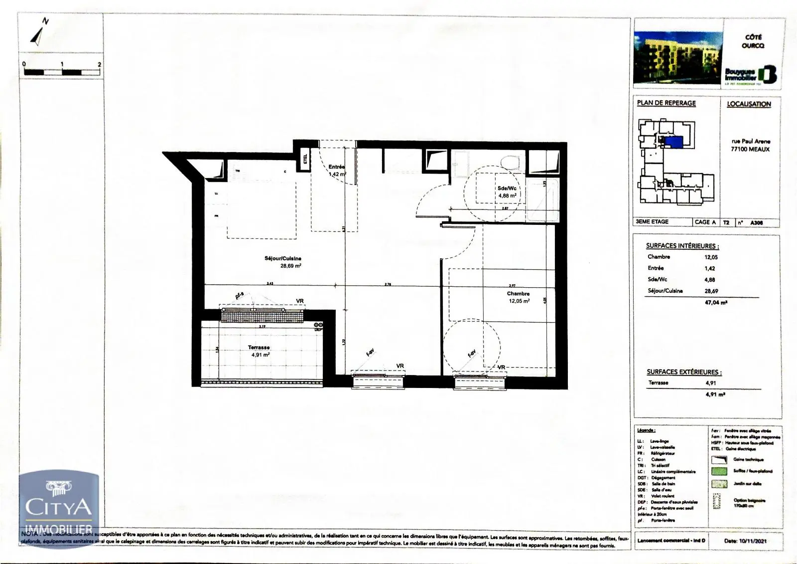 Photo 2 Appartement 2 pièces 47.04m²