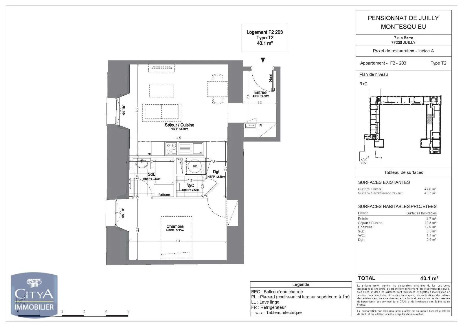 Photo 6 Appartement 2 pièces 43.1m²