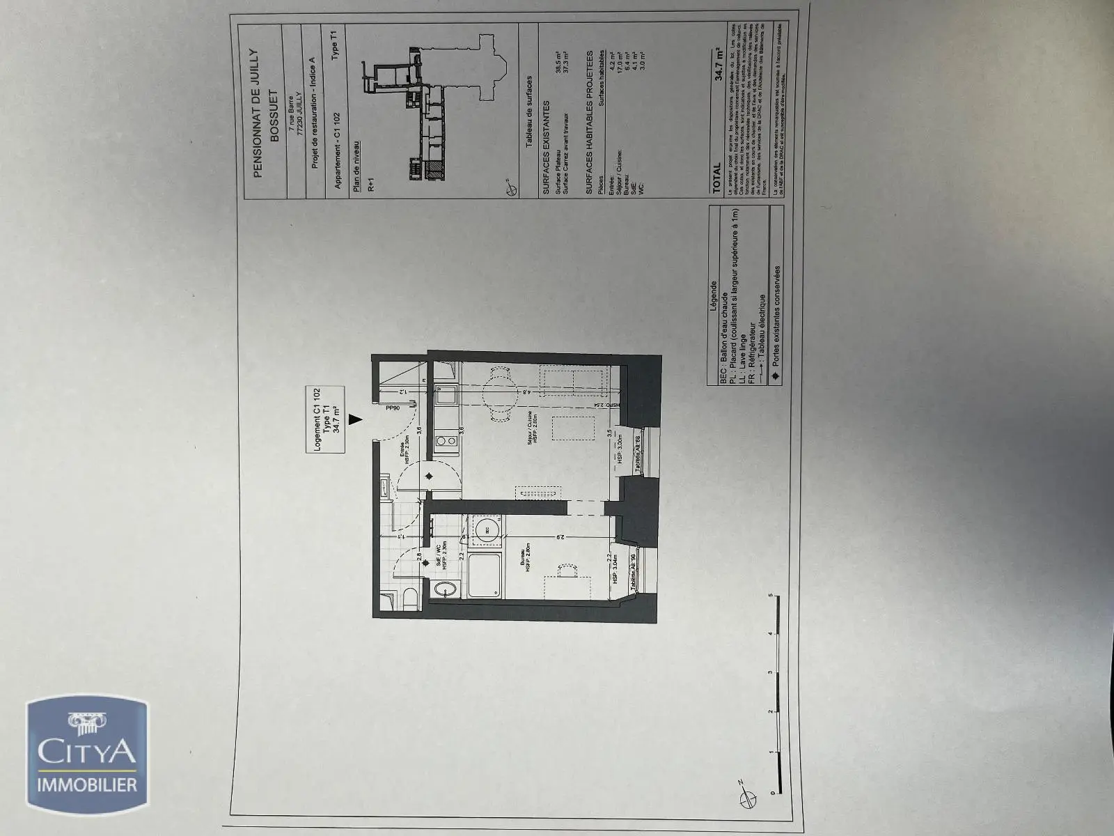 Photo 1 Appartement 1 pièce 34.7m²