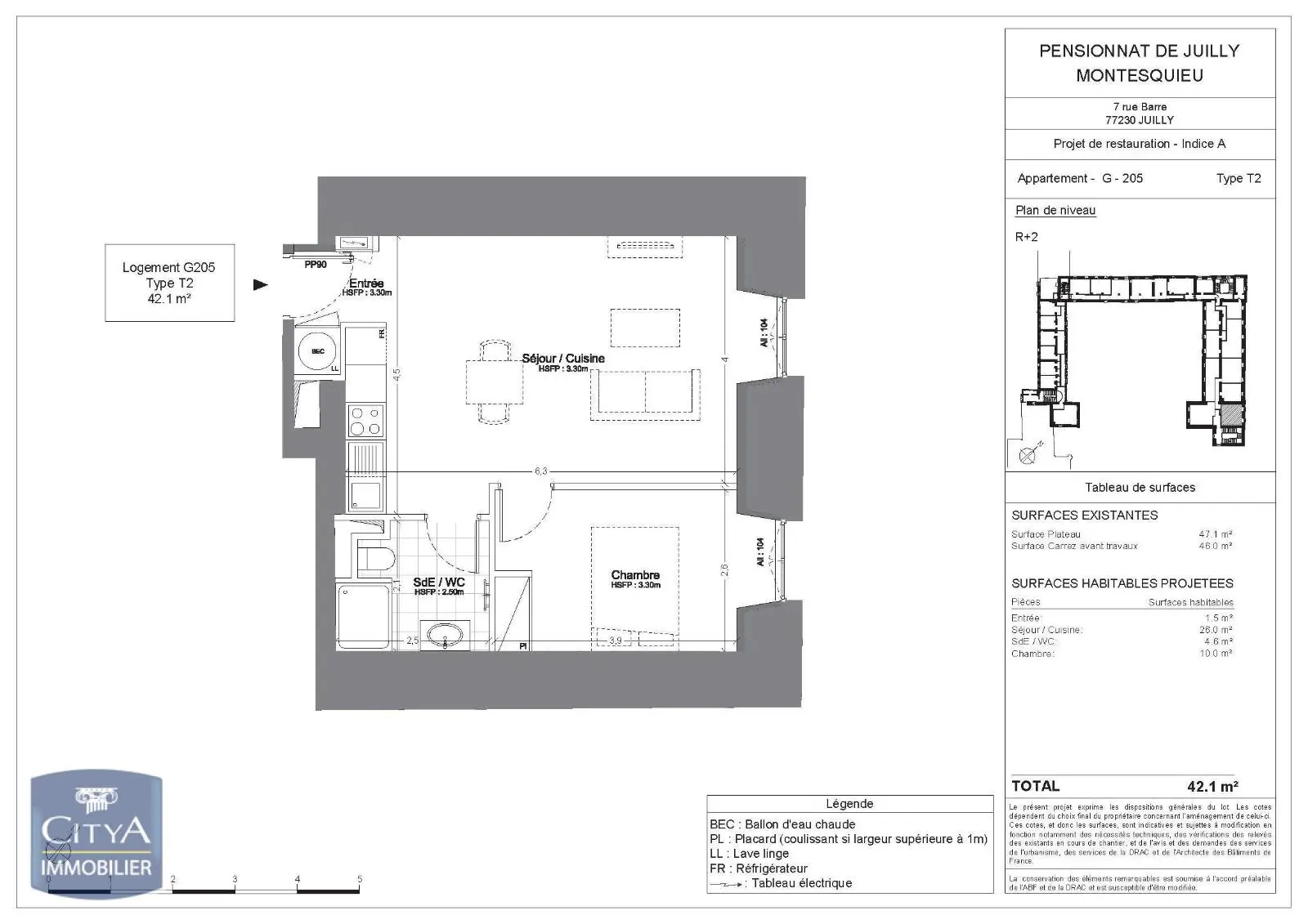Photo 1 Appartement 2 pièces 42.1m²