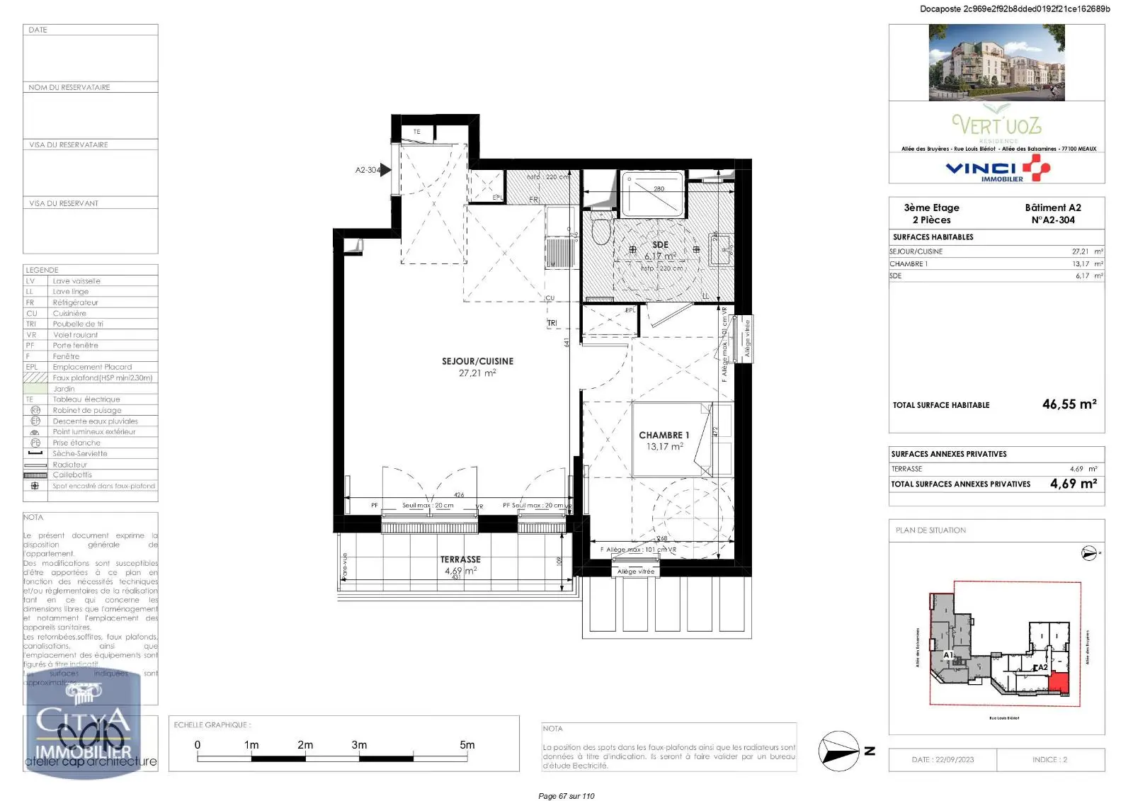Photo 1 Appartement 2 pièces 46.55m²