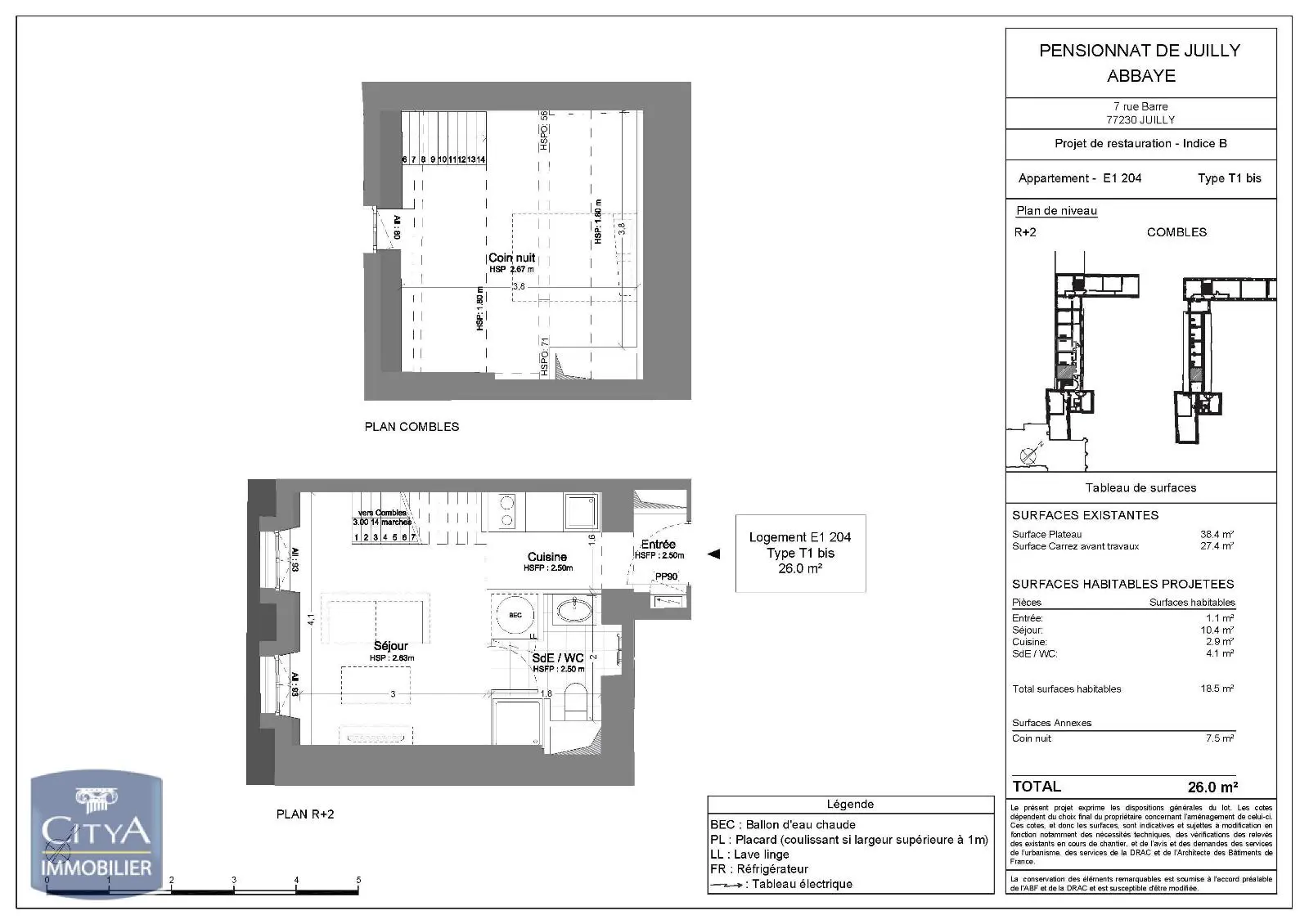 Photo 2 Appartement 1 pièce 26m²