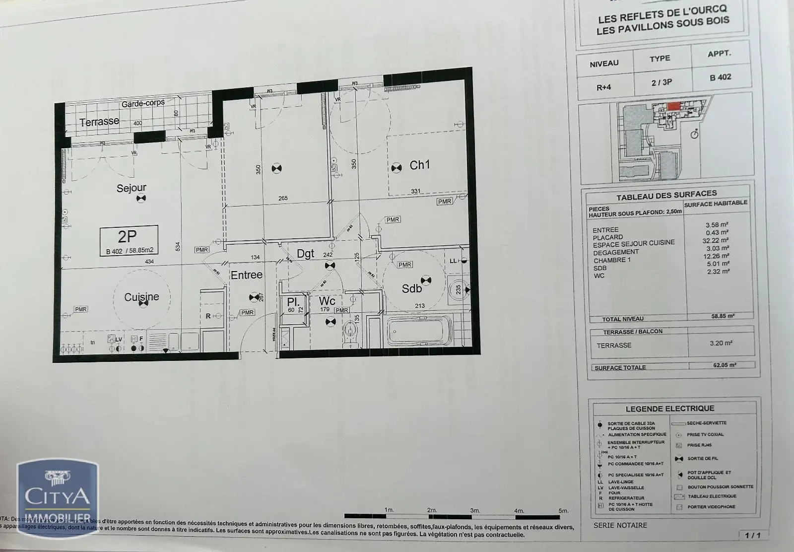 Photo 6 Appartement 3 pièces 62.05m²