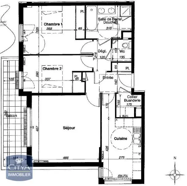 Photo 1 Appartement 3 pièces 80.48m²
