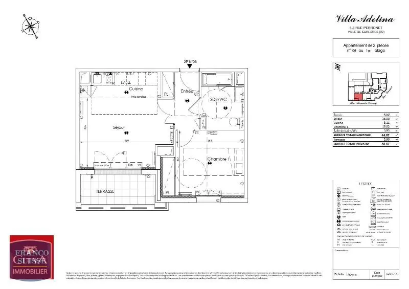 Photo 14 Appartement 2 pièces 44.67m²