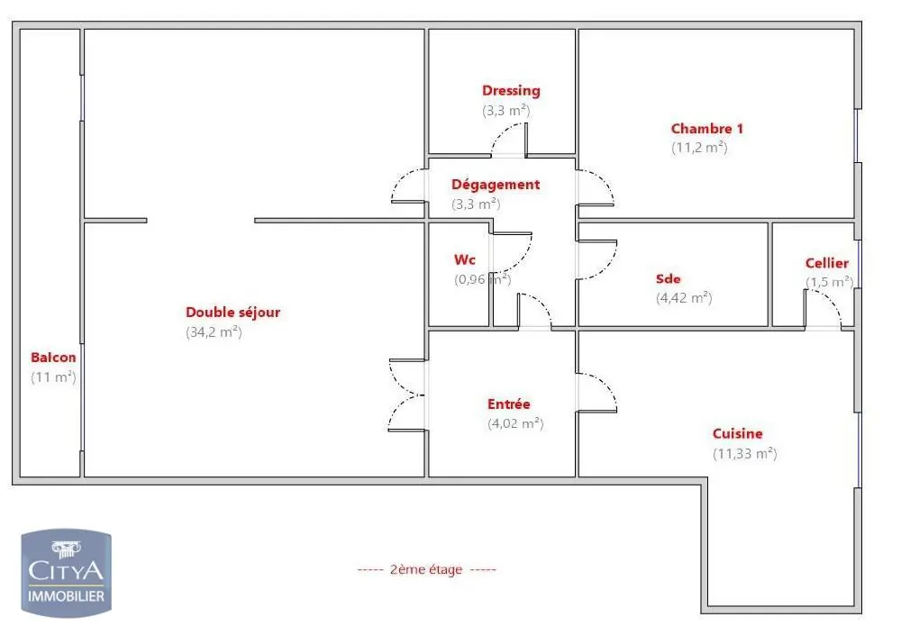 Photo 6 Appartement 3 pièces 74.23m²