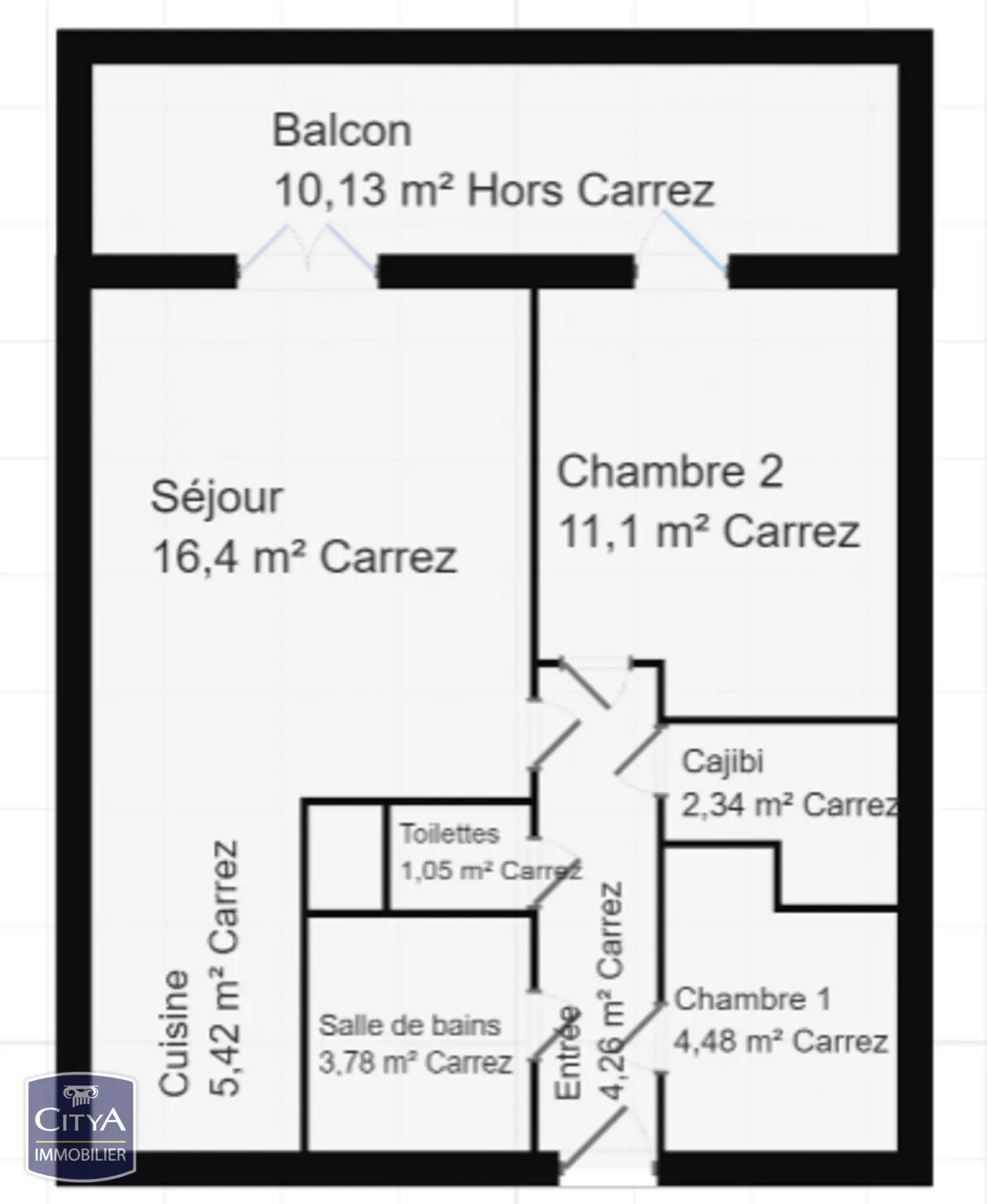 Photo 1 Appartement 2 pièces 49m²
