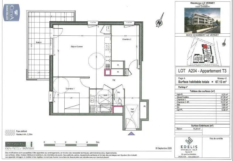 Photo 12 Appartement 3 pièces 67.13m²