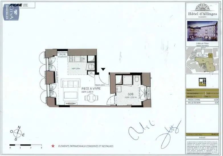 Photo 2 Appartement 1 pièce 26.91m²