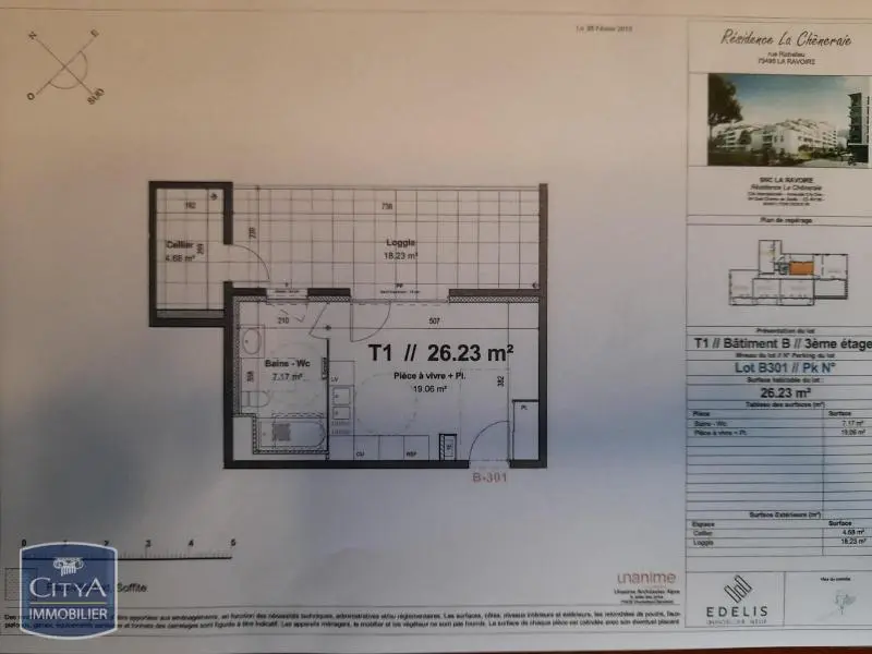 Photo 4 Appartement 1 pièce 26.23m²