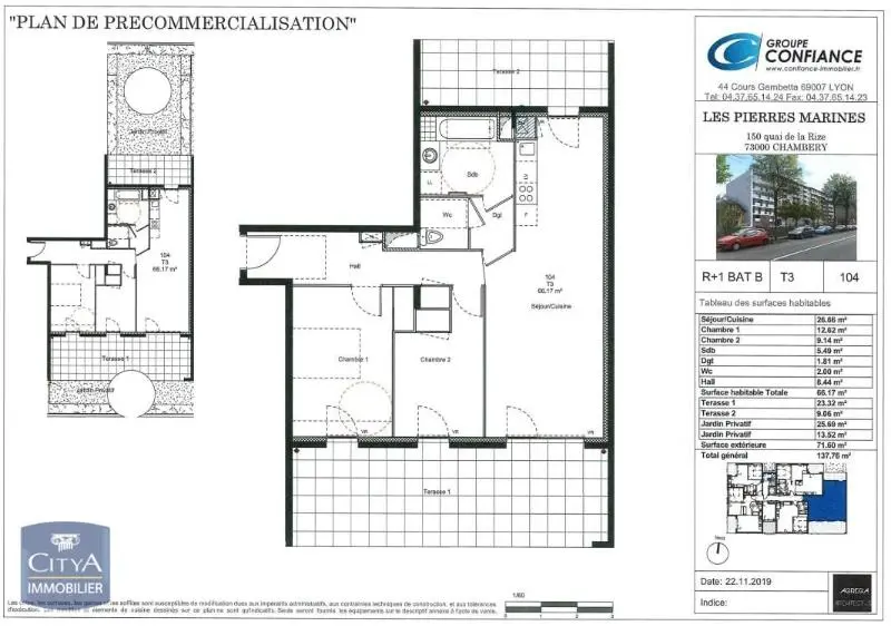Photo 7 Appartement 3 pièces 66.17m²