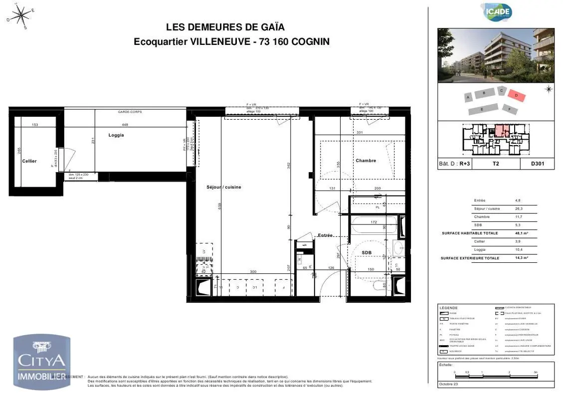 Photo 2 Appartement 2 pièces 48.1m²