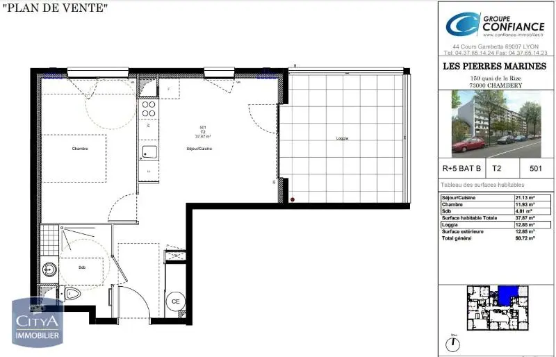 Photo 8 Appartement 2 pièces 37.87m²