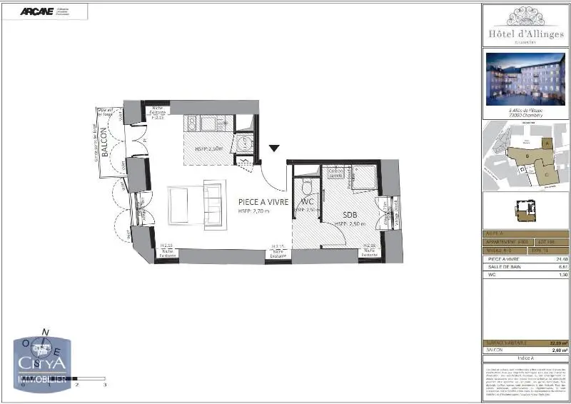 Photo 4 Appartement 1 pièce 31.1m²