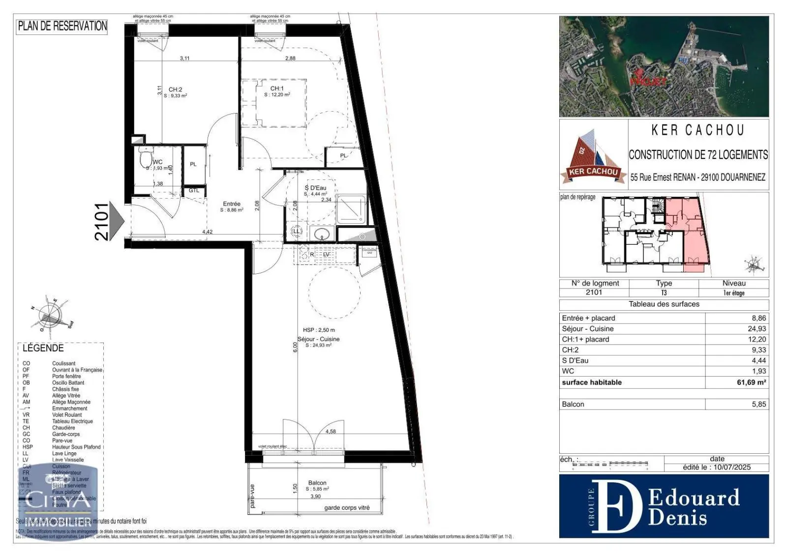 Photo 4 Appartement 3 pièces 64.05m²