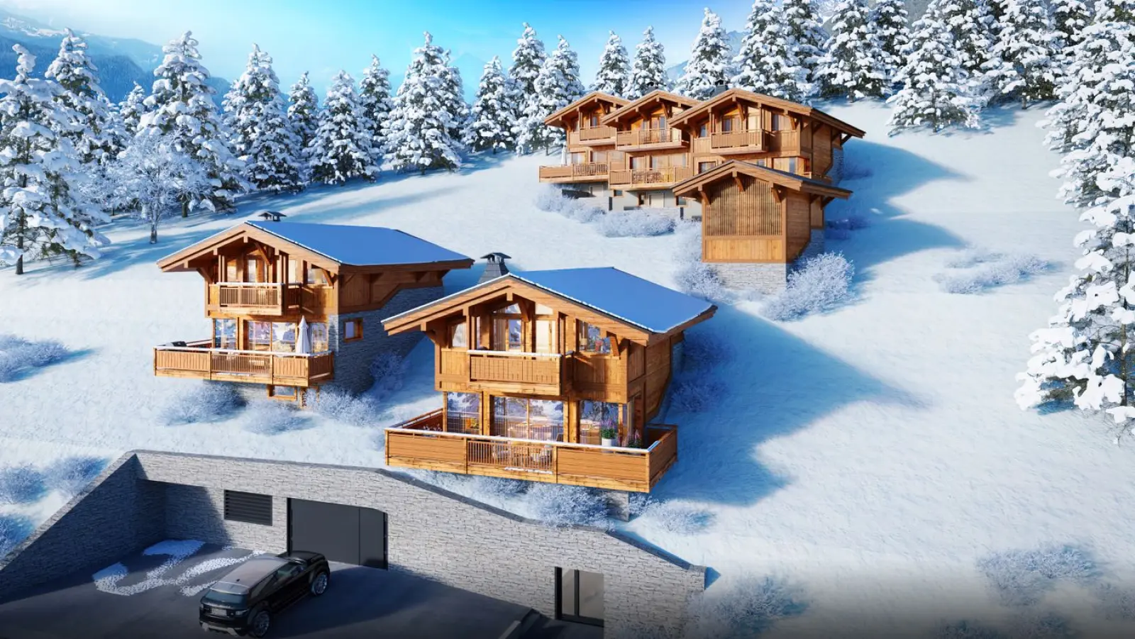 Perspective 0, Les Chalets du Mont Chery Les Gets