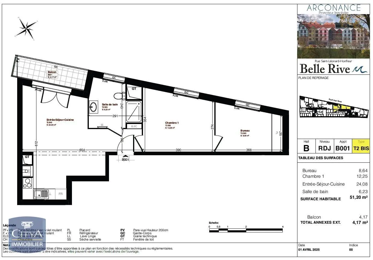 Photo 2 Appartement 2 pièces 51.2m²