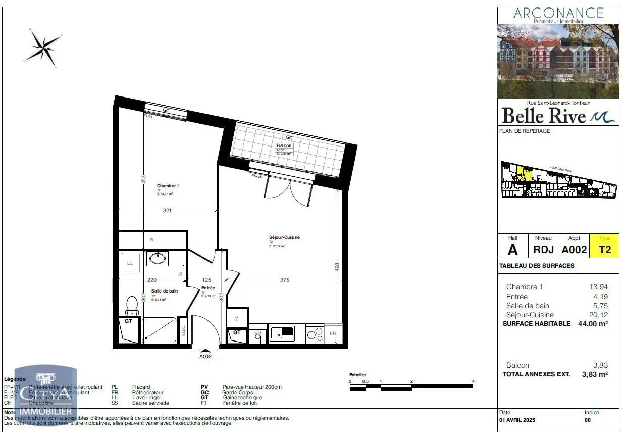 Photo 2 Appartement 2 pièces 44m²
