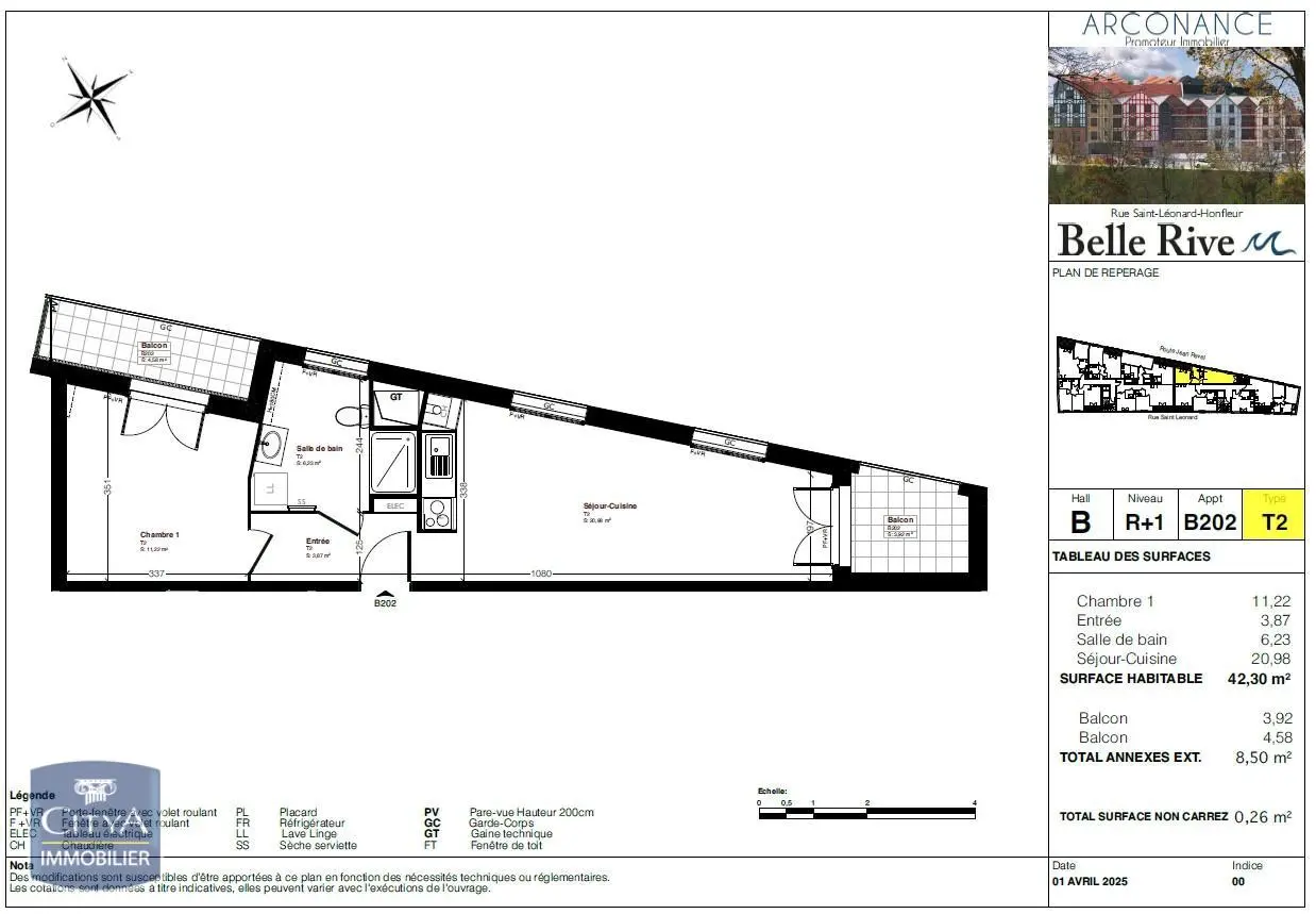 Photo 2 Appartement 2 pièces 42.3m²