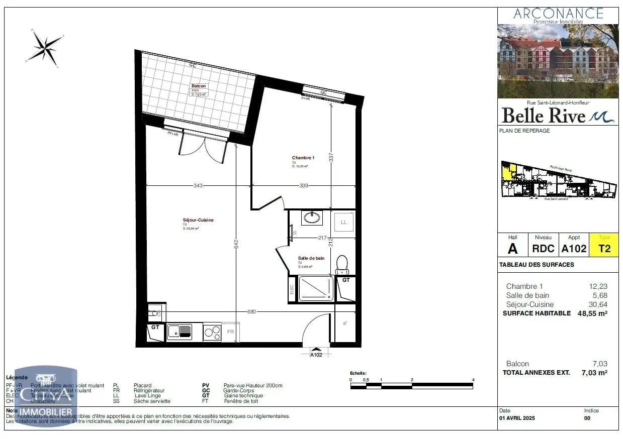 Photo 2 Appartement 2 pièces 48.55m²