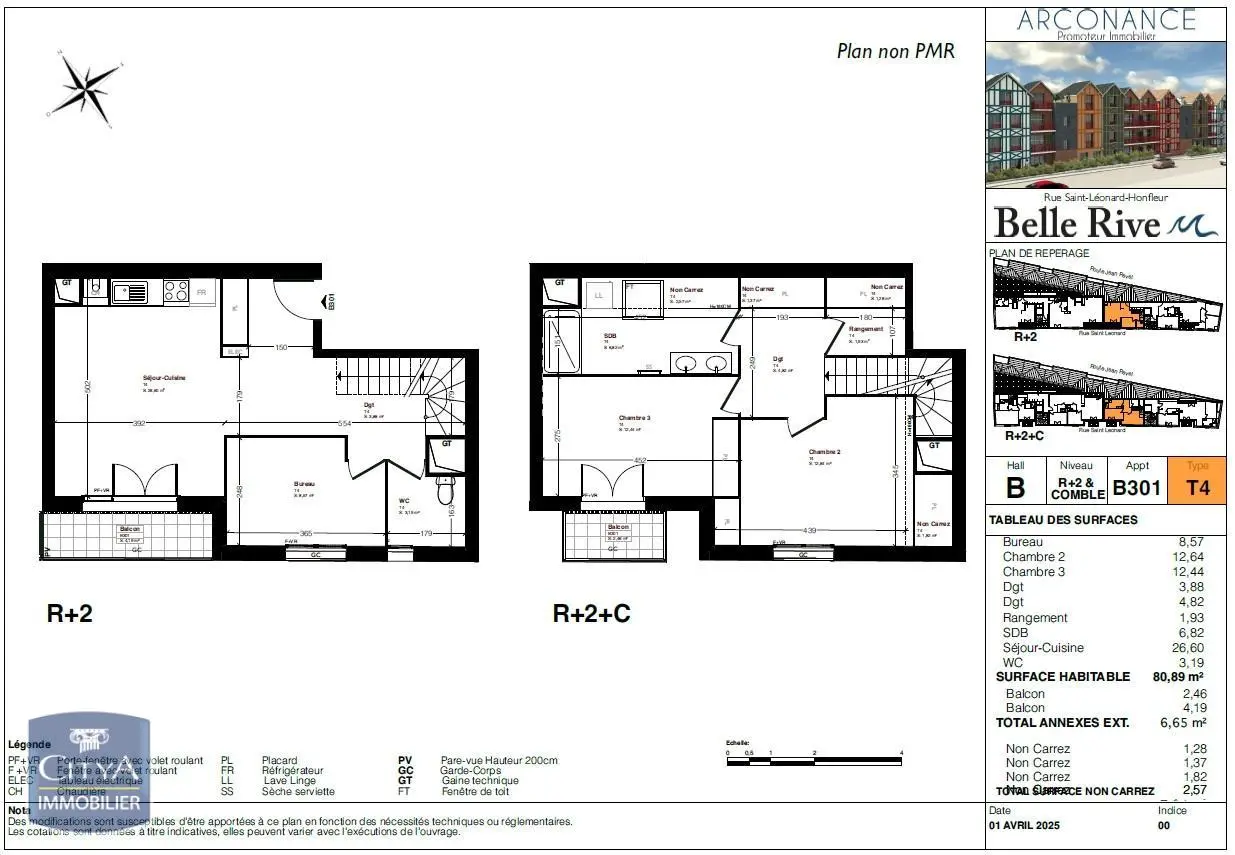 Photo 2 Appartement 4 pièces 80.89m²