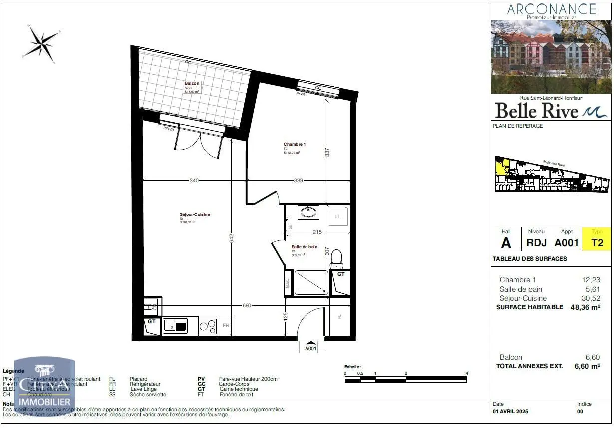 Photo 2 Appartement 2 pièces 48.36m²