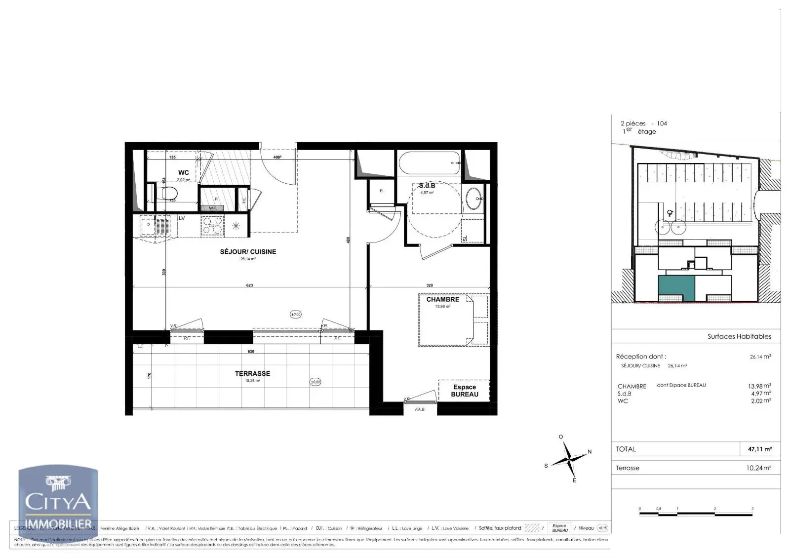 Photo 2 Appartement 2 pièces 47.11m²