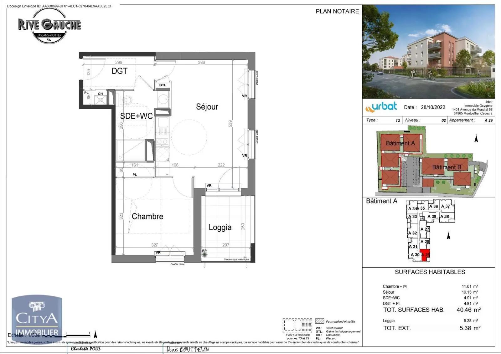 Photo 1 Appartement 2 pièces 40.46m²