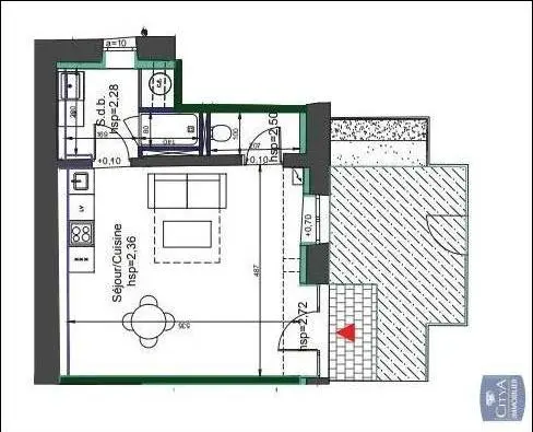 Photo 1 Appartement 1 pièce 34.8m²