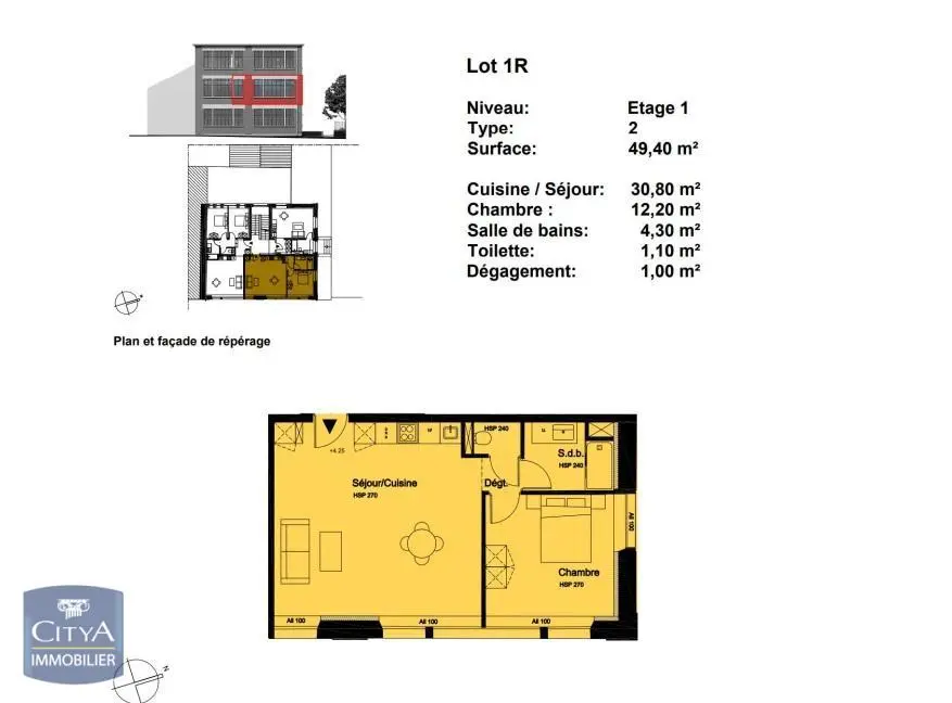 Photo 2 Appartement 2 pièces 49.4m²