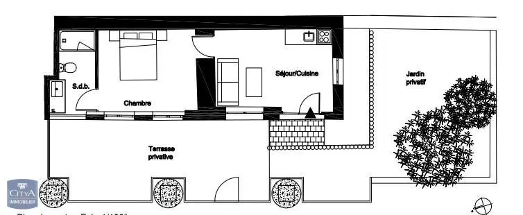 Photo 2 Appartement 1 pièce 29.59m²