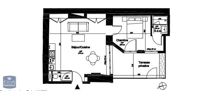 Photo 2 Appartement 2 pièces 41.42m²