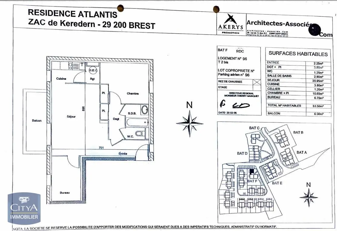 Photo 2 Appartement 3 pièces 53.5m²