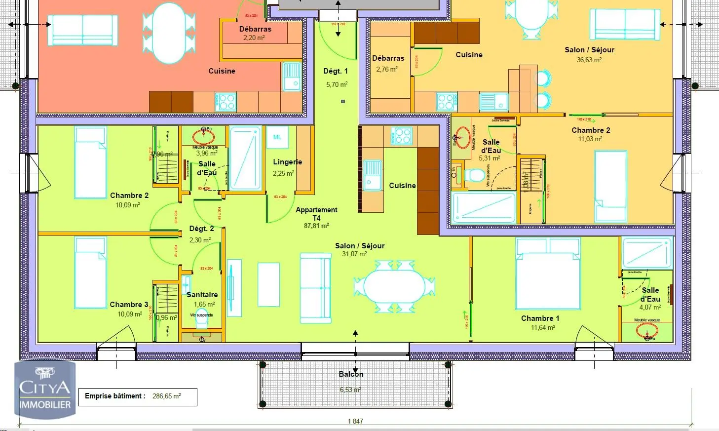 Photo 5 Appartement 4 pièces 88m²