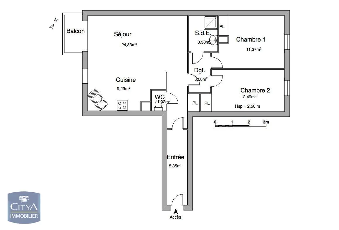 Photo 6 Appartement 3 pièces 70.67m²