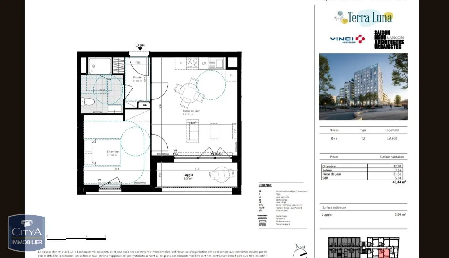 Photo 10 Appartement 2 pièces 43.84m²