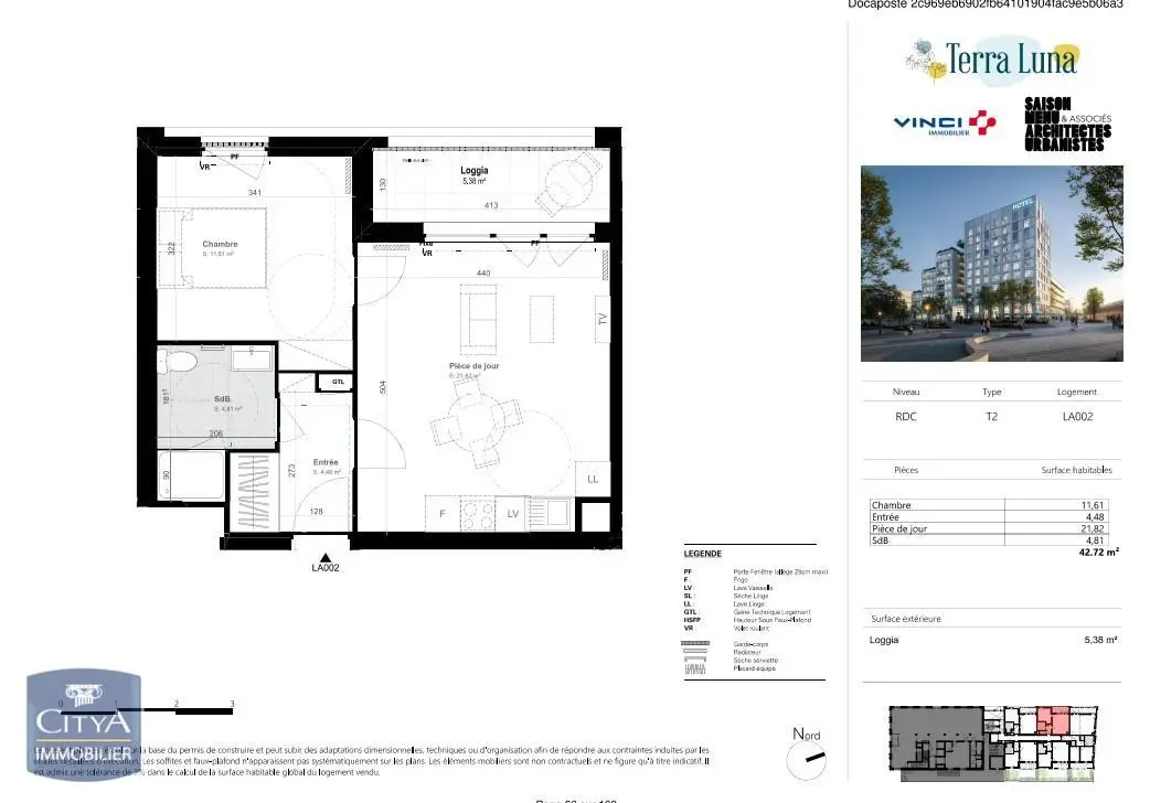 Photo 7 Appartement 2 pièces 43.12m²