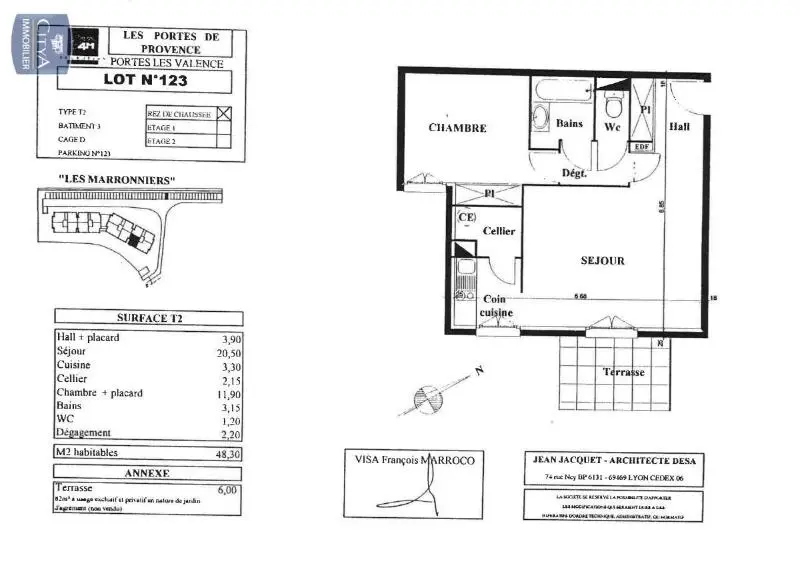 Photo 1 Appartement 2 pièces 48.4m²