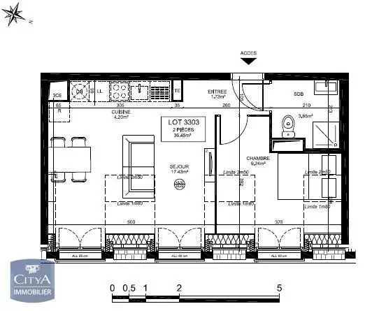 Photo 6 Appartement 2 pièces 36.45m²