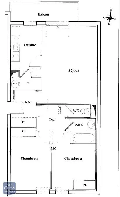 Photo 7 Appartement 3 pièces 64.27m²