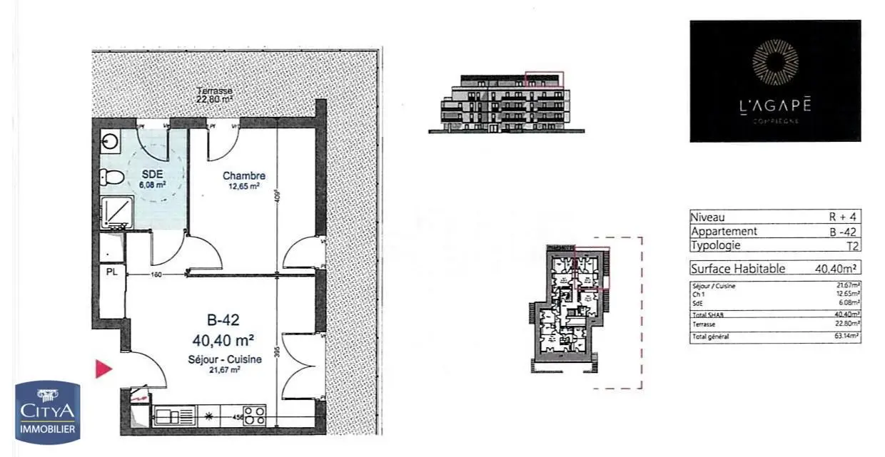 Photo 11 Appartement 2 pièces 40.4m²