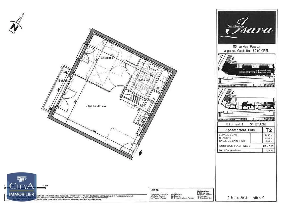 Photo 7 Appartement 2 pièces 42.27m²