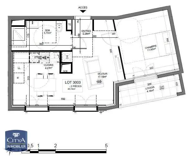 Photo 9 Appartement 2 pièces 40.74m²