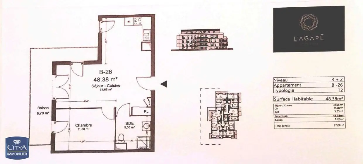 Photo 9 Appartement 2 pièces 48.38m²