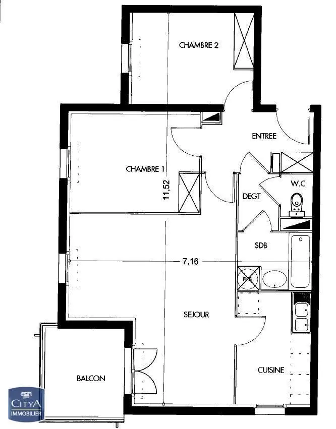 Photo 10 Appartement 3 pièces 64.49m²