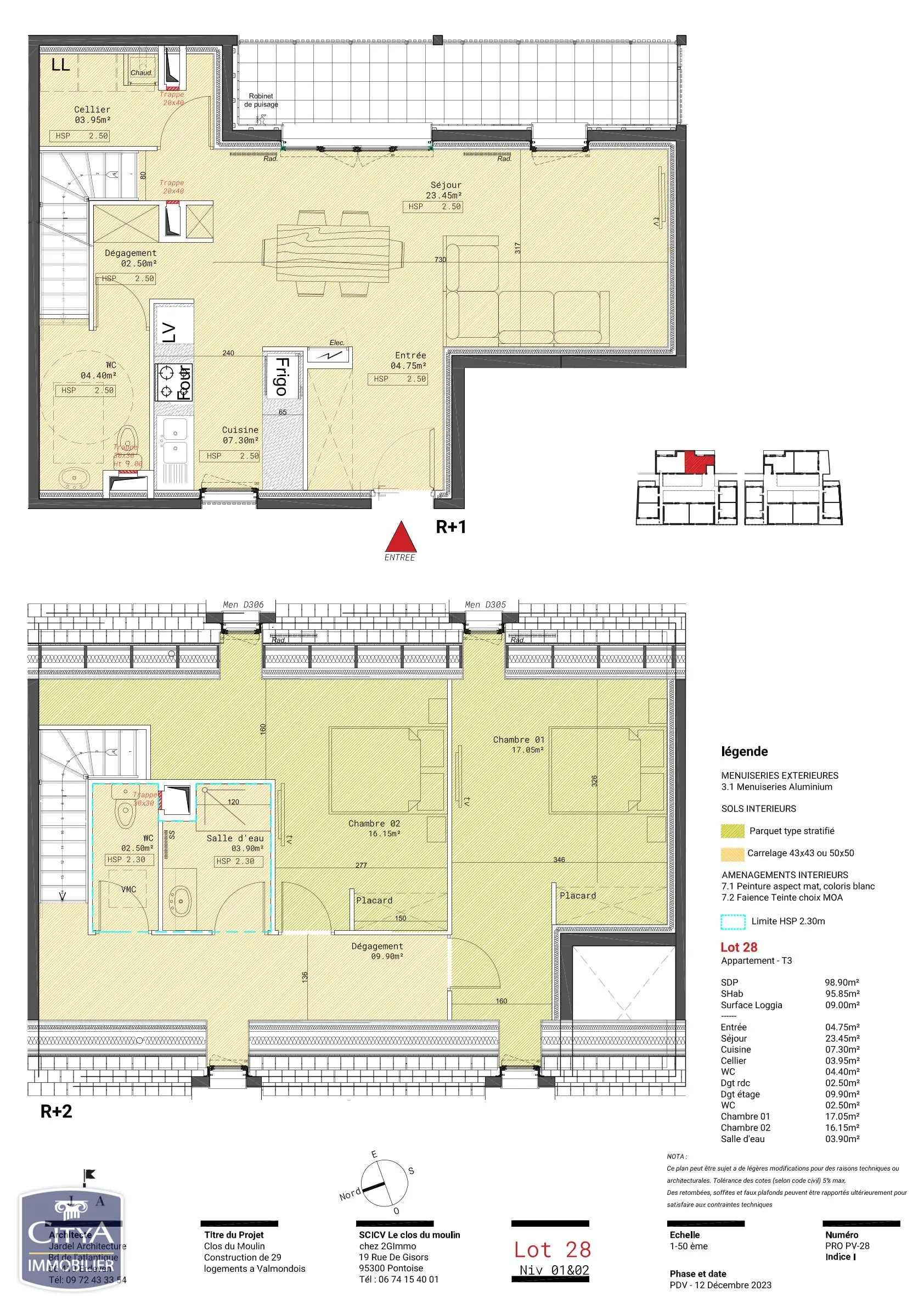 Photo 5 Appartement 3 pièces 95.85m²