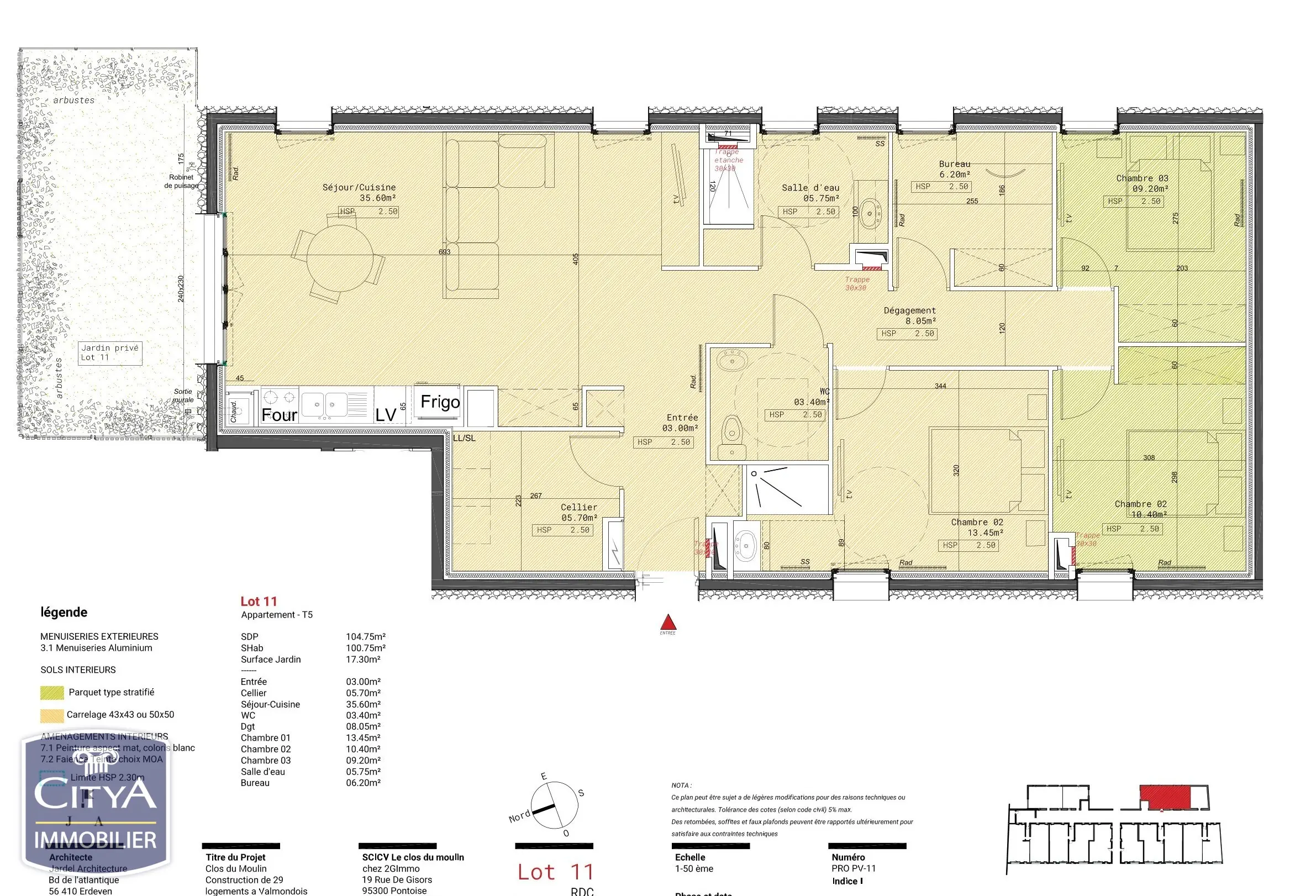 Photo 4 Appartement 4 pièces 100.75m²