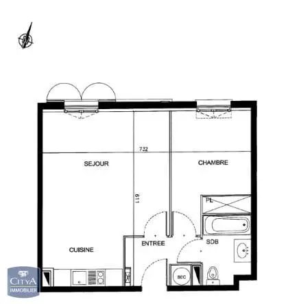 Photo 7 Appartement 2 pièces 42.8m²