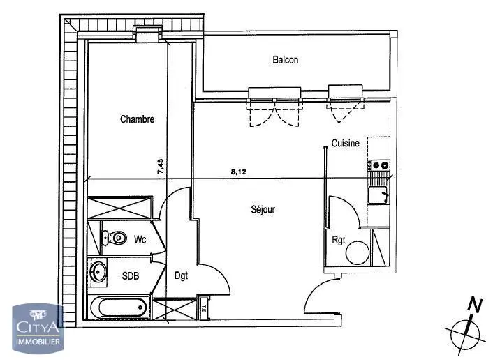 Photo 8 Appartement 2 pièces 47.77m²