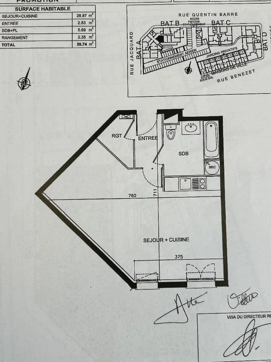 Photo 2 Appartement 1 pièce 38m²